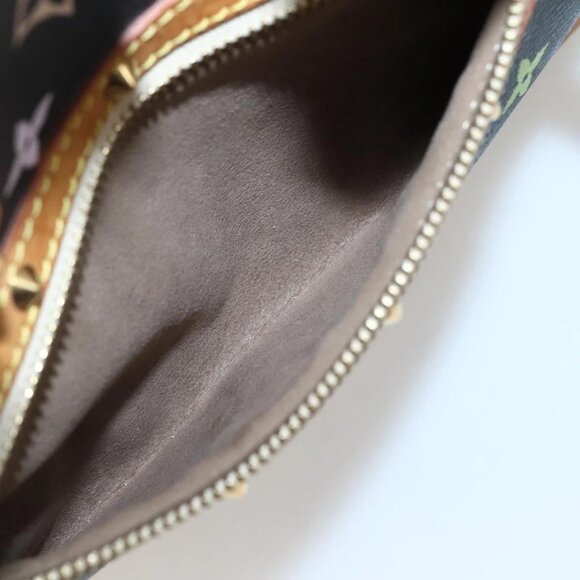 LOUIS VUITTON Monogram Multicolor Alma Hand Bag Black M92646 LV Auth 128178A - Picture 13 of 16